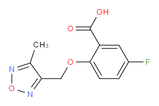 5-fluoro-2-((4-methyl-1,2,5-oxadiazol-3-yl)methoxy)benzoic acid