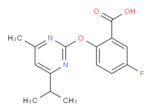 5-fluoro-2-((4-isopropyl-6-methylpyrimidin-2-yl)oxy)benzoic acid