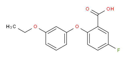 2-(3-ethoxyphenoxy)-5-fluorobenzoic acid