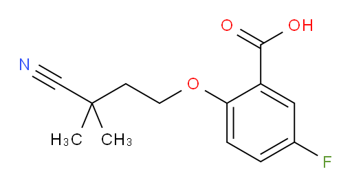 2-(3-cyano-3-methylbutoxy)-5-fluorobenzoic acid