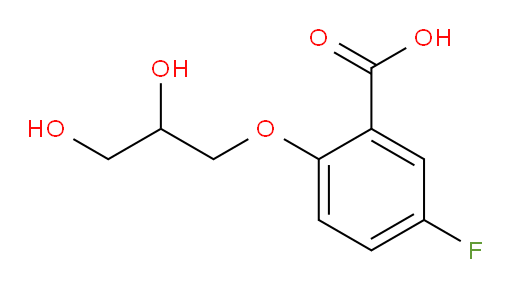 2-(2,3-dihydroxypropoxy)-5-fluorobenzoic acid