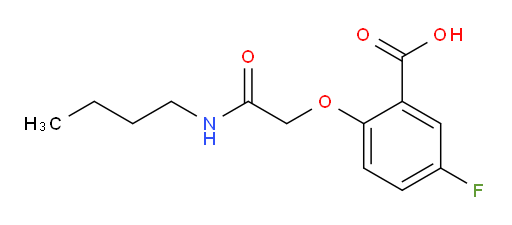2-(2-(butylamino)-2-oxoethoxy)-5-fluorobenzoic acid