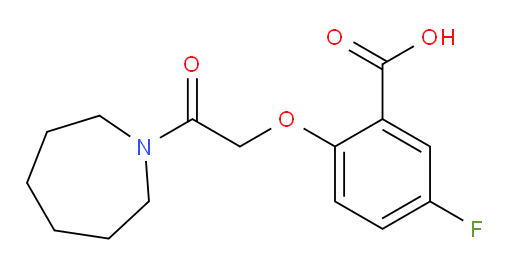 2-(2-(azepan-1-yl)-2-oxoethoxy)-5-fluorobenzoic acid