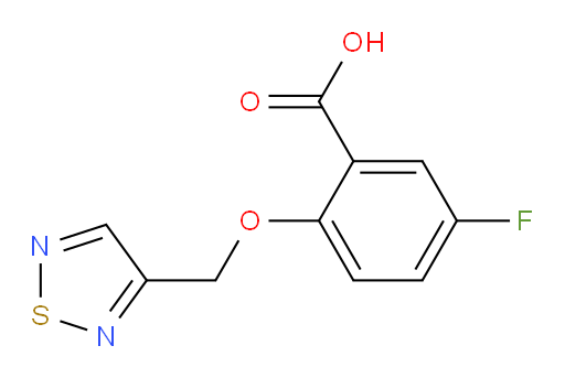 2-((1,2,5-thiadiazol-3-yl)methoxy)-5-fluorobenzoic acid