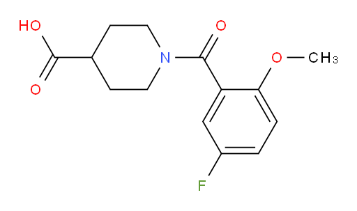 1-(5-fluoro-2-methoxybenzoyl)piperidine-4-carboxylic acid
