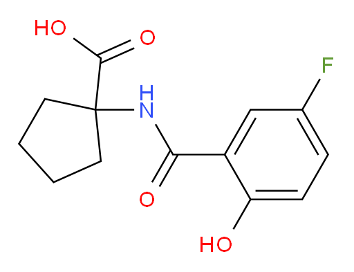 1-(5-fluoro-2-hydroxybenzamido)cyclopentanecarboxylic acid