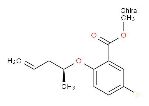(S)-methyl 5-fluoro-2-(pent-4-en-2-yloxy)benzoate