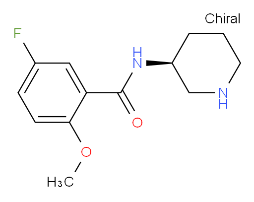 (S)-5-fluoro-2-methoxy-N-(piperidin-3-yl)benzamide