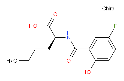 (S)-2-(5-fluoro-2-hydroxybenzamido)hexanoic acid