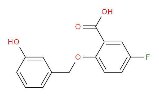 5-fluoro-2-((3-hydroxybenzyl)oxy)benzoic acid