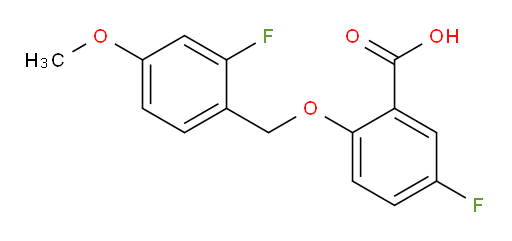 5-fluoro-2-((2-fluoro-4-methoxybenzyl)oxy)benzoic acid