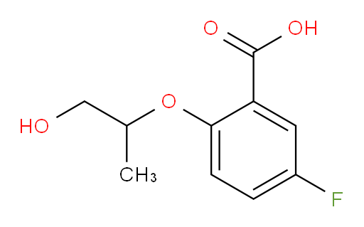 5-fluoro-2-((1-hydroxypropan-2-yl)oxy)benzoic acid
