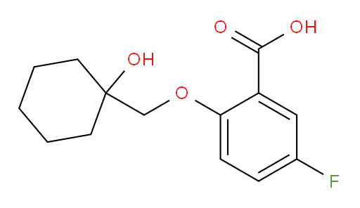 5-fluoro-2-((1-hydroxycyclohexyl)methoxy)benzoic acid
