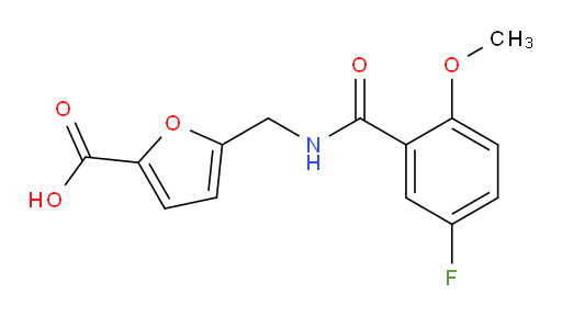 5-((5-fluoro-2-methoxybenzamido)methyl)furan-2-carboxylic acid