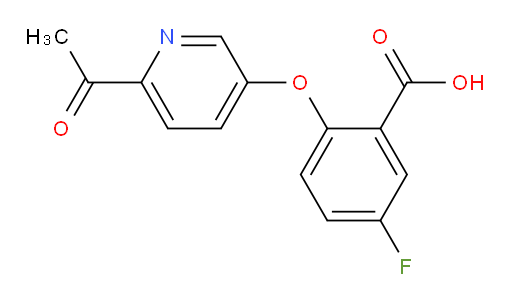 2-((6-acetylpyridin-3-yl)oxy)-5-fluorobenzoic acid