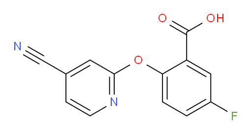 2-((4-cyanopyridin-2-yl)oxy)-5-fluorobenzoic acid