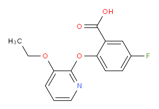 2-((3-ethoxypyridin-2-yl)oxy)-5-fluorobenzoic acid