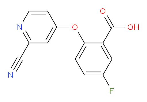 2-((2-cyanopyridin-4-yl)oxy)-5-fluorobenzoic acid