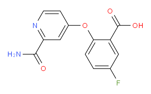 2-((2-carbamoylpyridin-4-yl)oxy)-5-fluorobenzoic acid