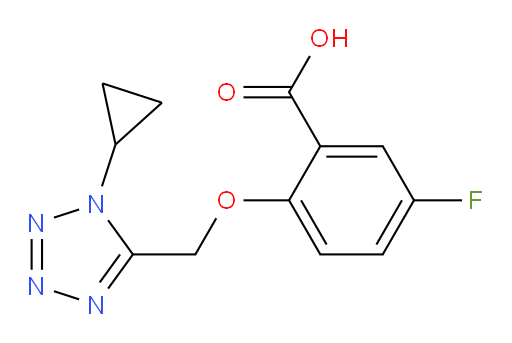 2-((1-cyclopropyl-1H-tetrazol-5-yl)methoxy)-5-fluorobenzoic acid