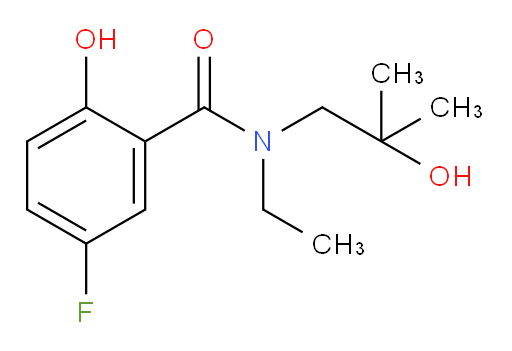 N-ethyl-5-fluoro-2-hydroxy-N-(2-hydroxy-2-methylpropyl)benzamide