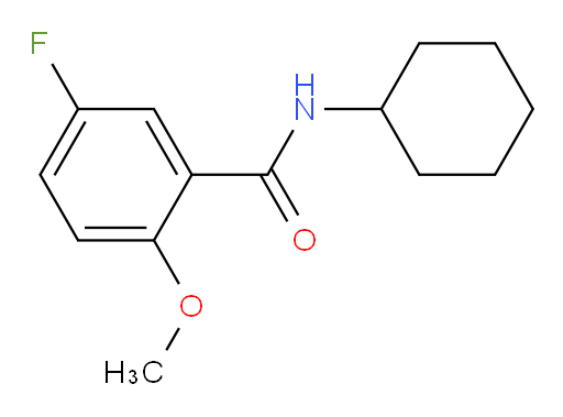 N-cyclohexyl-5-fluoro-2-methoxybenzamide