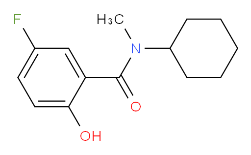 N-cyclohexyl-5-fluoro-2-hydroxy-N-methylbenzamide