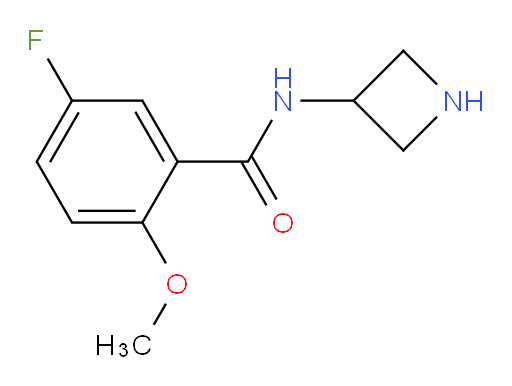 N-(azetidin-3-yl)-5-fluoro-2-methoxybenzamide
