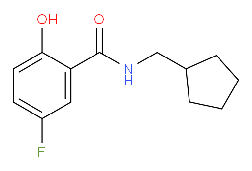 N-(cyclopentylmethyl)-5-fluoro-2-hydroxybenzamide