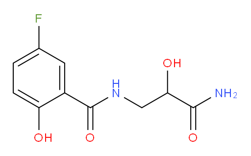 N-(3-amino-2-hydroxy-3-oxopropyl)-5-fluoro-2-hydroxybenzamide