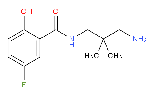 N-(3-amino-2,2-dimethylpropyl)-5-fluoro-2-hydroxybenzamide