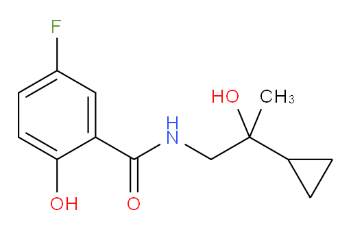 N-(2-cyclopropyl-2-hydroxypropyl)-5-fluoro-2-hydroxybenzamide