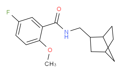 N-(bicyclo[2.2.1]heptan-2-ylmethyl)-5-fluoro-2-methoxybenzamide