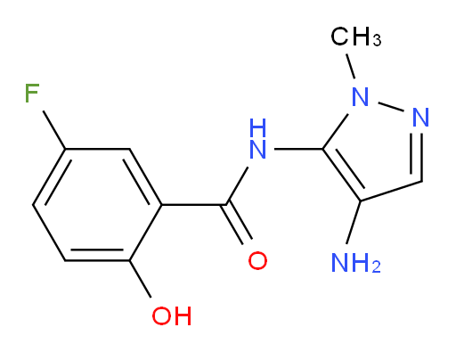 N-(4-amino-1-methyl-1H-pyrazol-5-yl)-5-fluoro-2-hydroxybenzamide