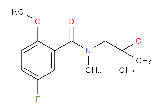 5-fluoro-N-(2-hydroxy-2-methylpropyl)-2-methoxy-N-methylbenzamide