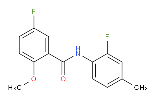 5-fluoro-N-(2-fluoro-4-methylphenyl)-2-methoxybenzamide