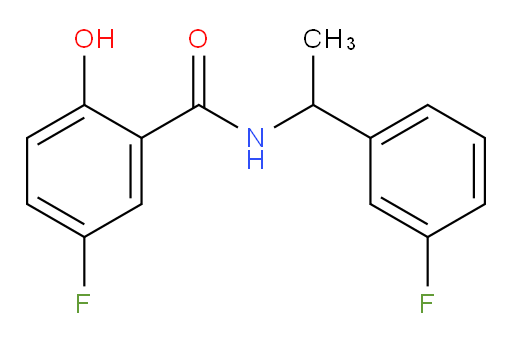 5-fluoro-N-(1-(3-fluorophenyl)ethyl)-2-hydroxybenzamide