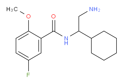 N-(2-amino-1-cyclohexylethyl)-5-fluoro-2-methoxybenzamide