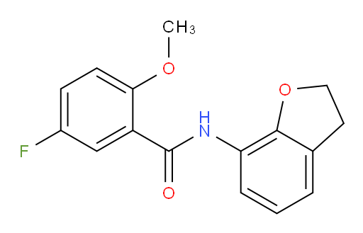 N-(2,3-dihydrobenzofuran-7-yl)-5-fluoro-2-methoxybenzamide