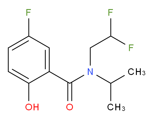 N-(2,2-difluoroethyl)-5-fluoro-2-hydroxy-N-isopropylbenzamide