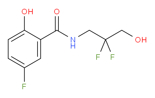 N-(2,2-difluoro-3-hydroxypropyl)-5-fluoro-2-hydroxybenzamide