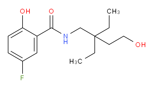 N-(2,2-diethyl-4-hydroxybutyl)-5-fluoro-2-hydroxybenzamide