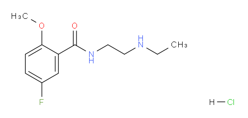 N-(2-(ethylamino)ethyl)-5-fluoro-2-methoxybenzamide hydrochloride