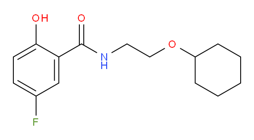 N-(2-(cyclohexyloxy)ethyl)-5-fluoro-2-hydroxybenzamide