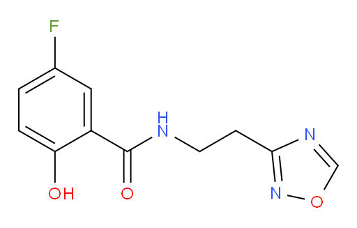 N-(2-(1,2,4-oxadiazol-3-yl)ethyl)-5-fluoro-2-hydroxybenzamide