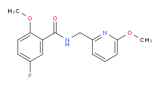 5-fluoro-2-methoxy-N-((6-methoxypyridin-2-yl)methyl)benzamide