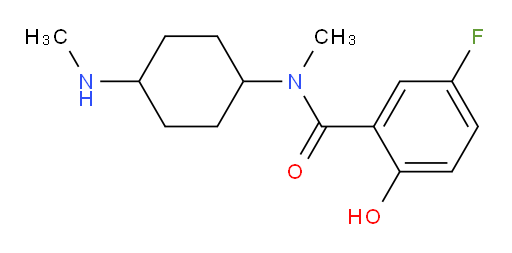 5-fluoro-2-hydroxy-N-methyl-N-(4-(methylamino)cyclohexyl)benzamide