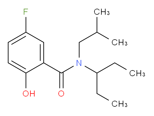 5-fluoro-2-hydroxy-N-isobutyl-N-(pentan-3-yl)benzamide