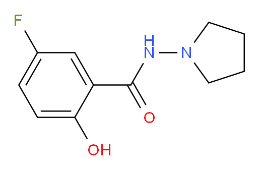 5-fluoro-2-hydroxy-N-(pyrrolidin-1-yl)benzamide
