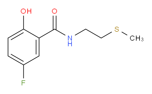 5-fluoro-2-hydroxy-N-(2-(methylthio)ethyl)benzamide